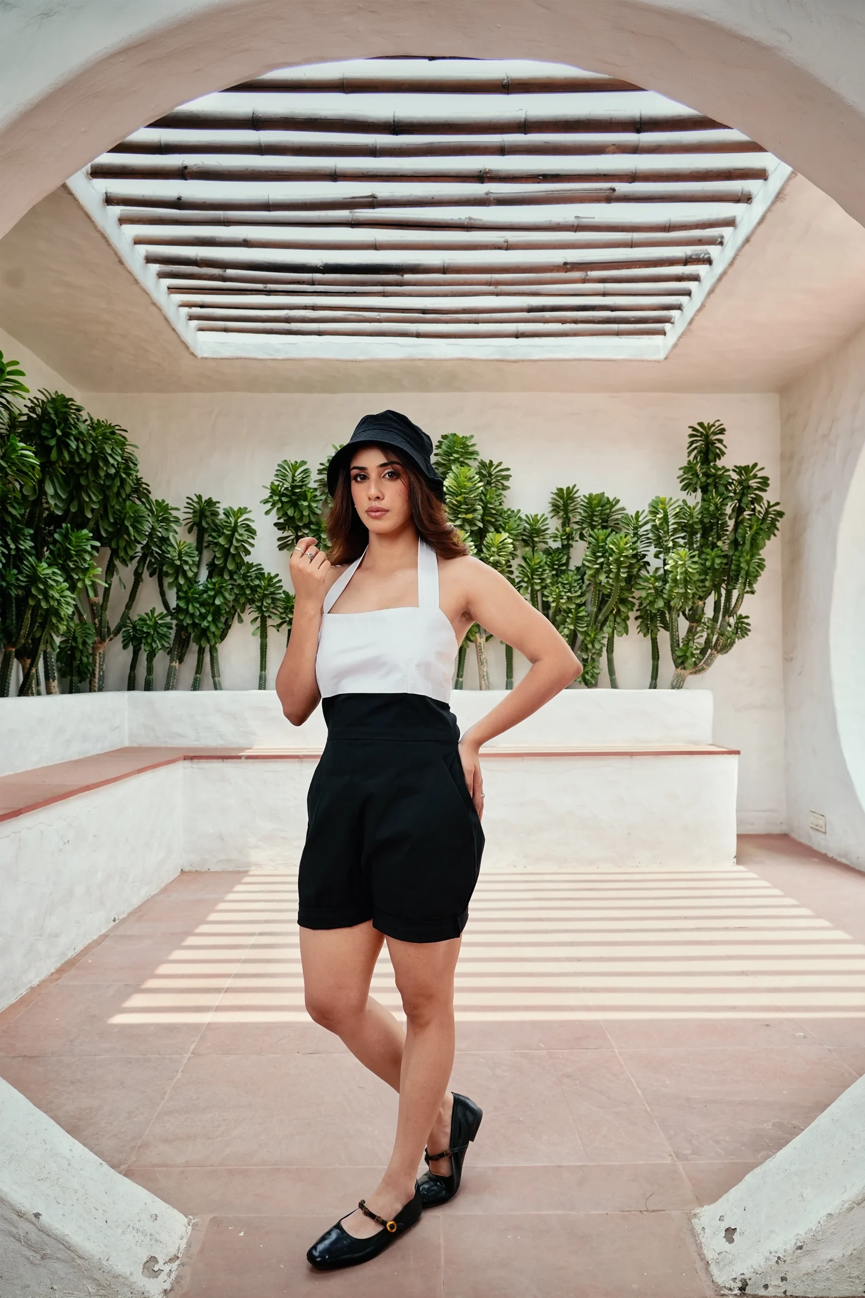 Noir Magnolia Playsuit